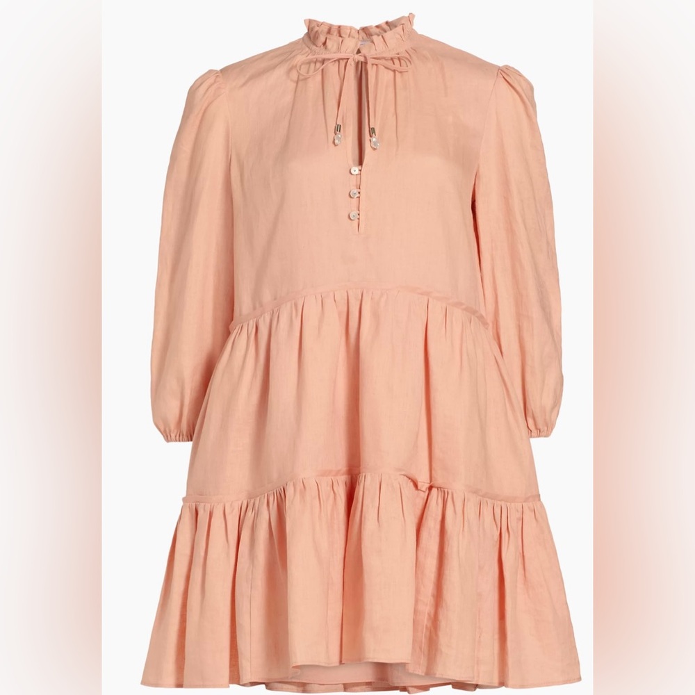 Veronica Beard hawken dress light coral 4